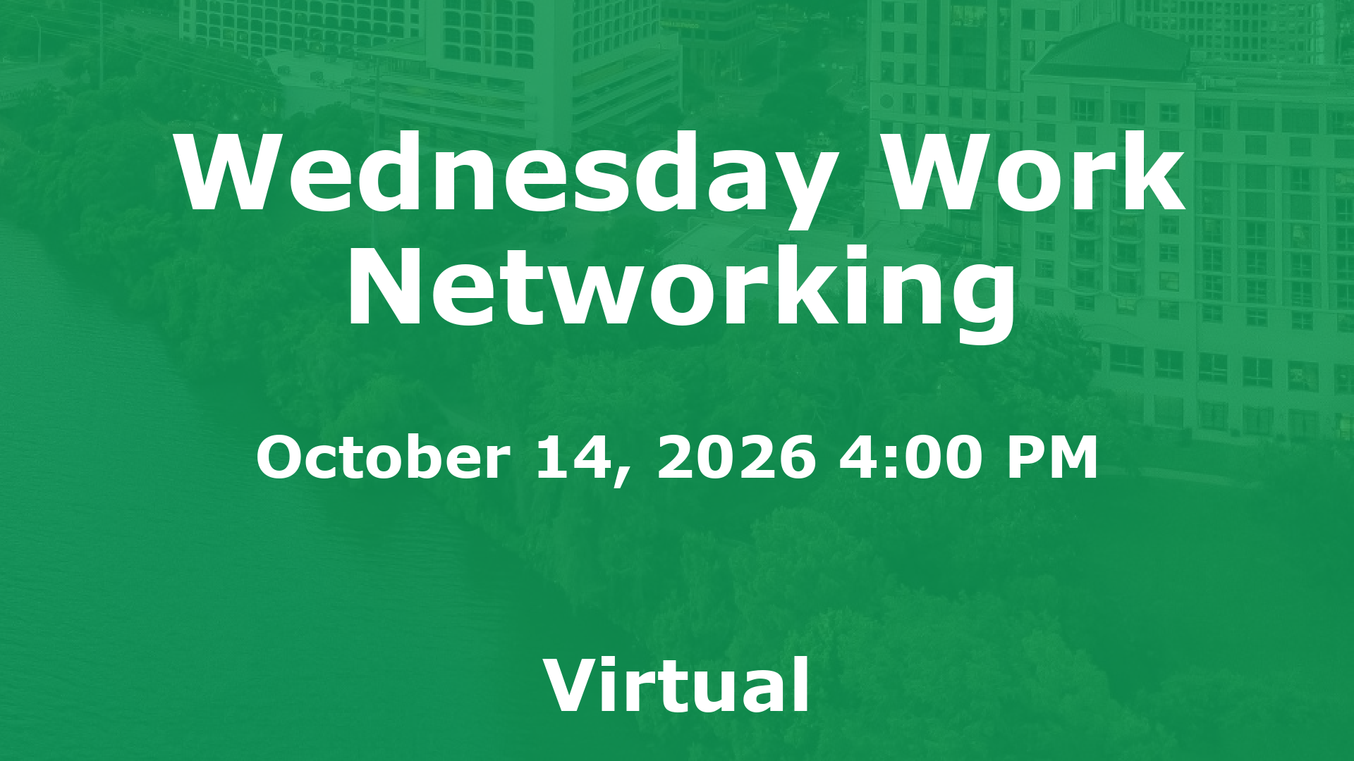 Wednesday Work Networking event image